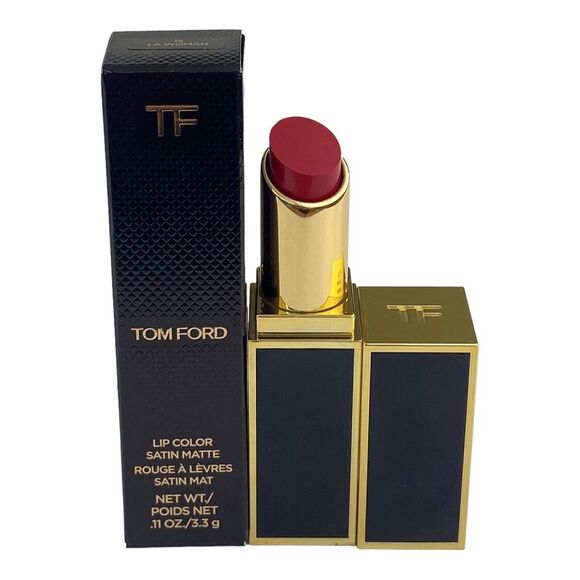 Tom Ford‎ Satin Matte Lip Color #15 La Woman Medium Dark Red Stick Lipstick NIB - Picture 1 of 8